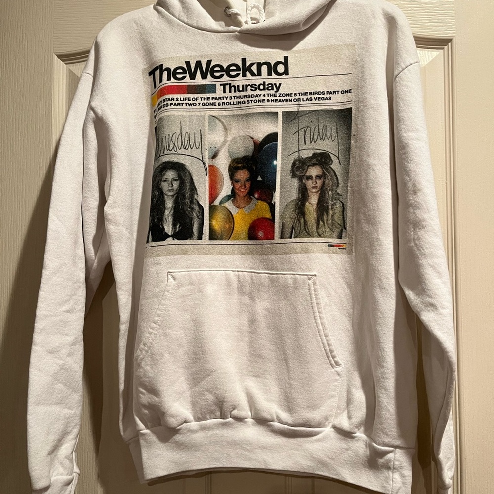 The Weekend, Thursday, hoodie White ComfortBlend Hoodie